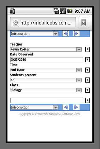 Observation \ Evaluation Introduction