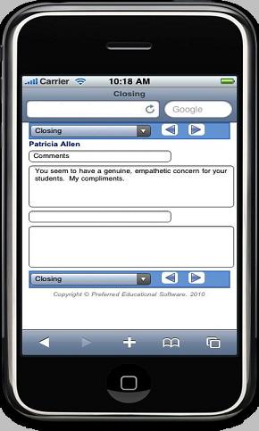 Observation \ Evaluation Closing