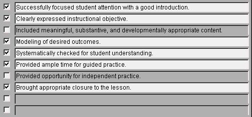 Observation Entry - Quality Indicators